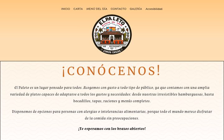 Screenshot of elpaletodealcolea.es