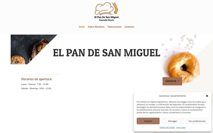 Skärmbild av elpandesanmiguel.es