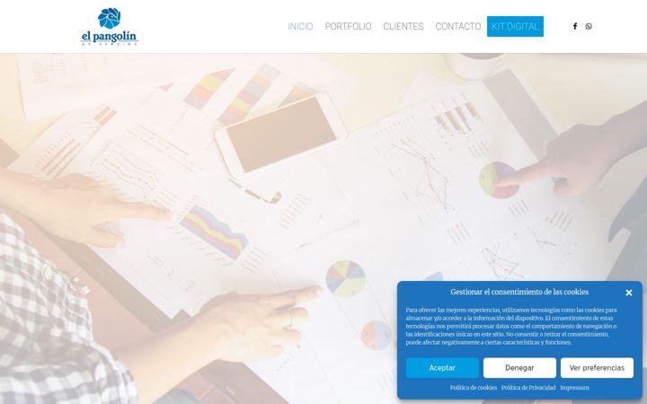 Screenshot of elpangolin.com
