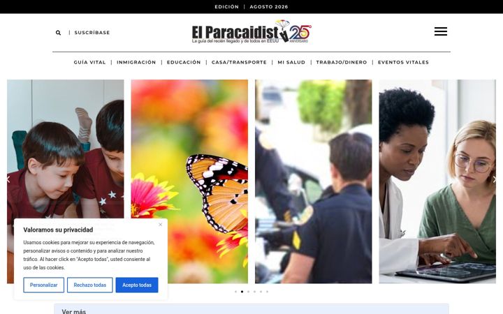 Screenshot of elparacaidista.com