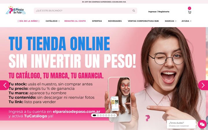 Screenshot of elparaisodepaso.com.ar