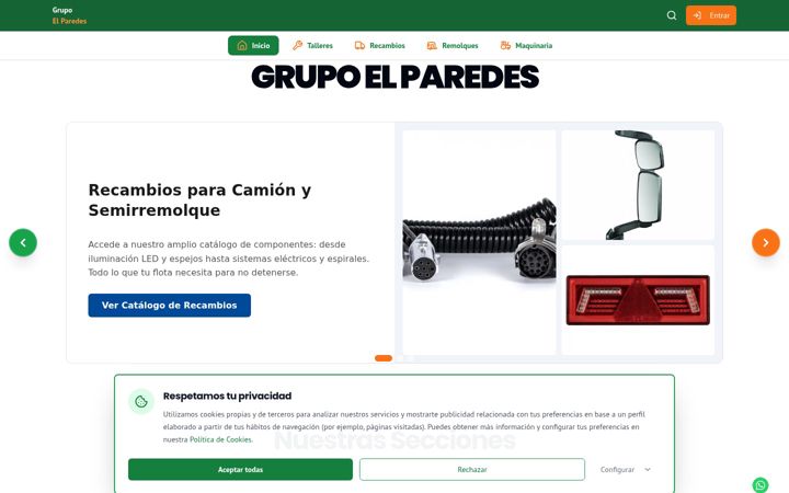 Screenshot of elparedes.es