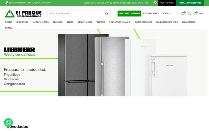 Screenshot of elparqueelectrodomesticos.com