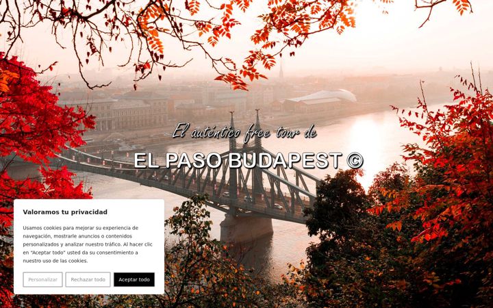 Screenshot of elpasobudapest.com