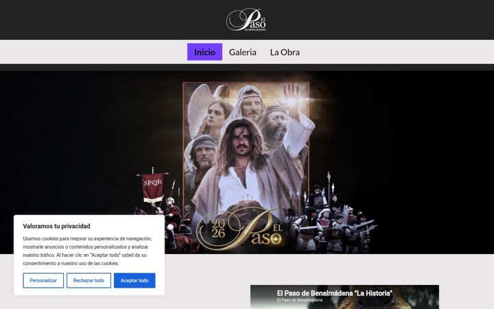 Screenshot of elpasodebenalmadena.com