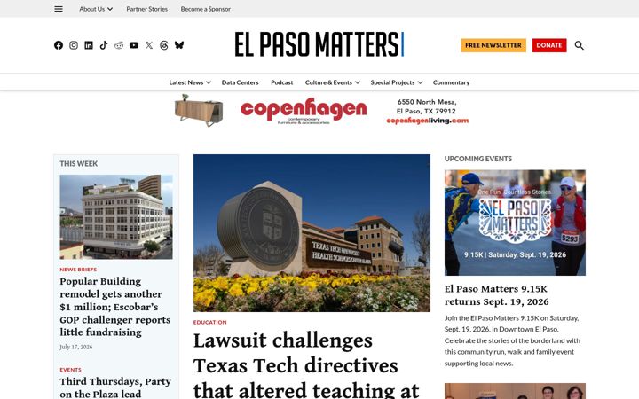 Screenshot of elpasomatters.org