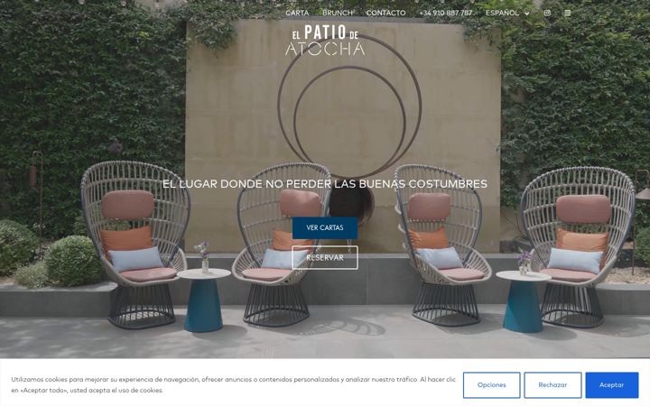 Screenshot of elpatiodeatocha.com