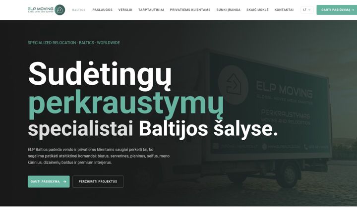 Screenshot of elpbaltics.com