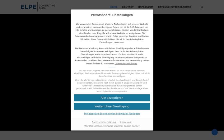 Screenshot of elpe-consulting.de