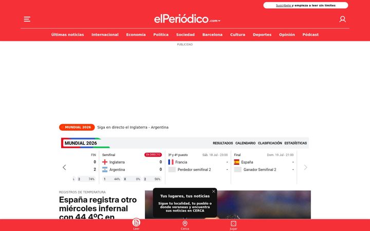 Screenshot of elperiodico.com