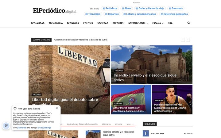 Screenshot of elperiodico.digital