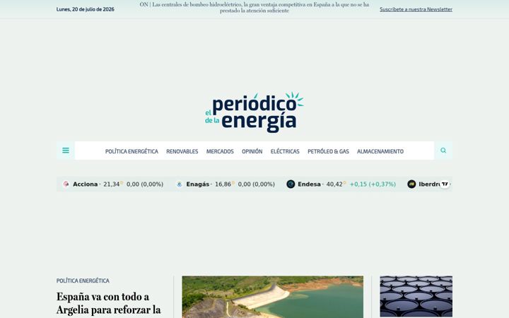 Screenshot of elperiodicodelaenergia.com