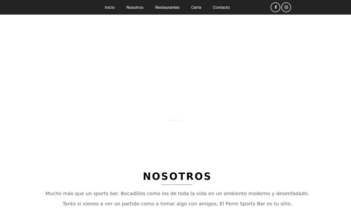 Screenshot of elperrosportsbar.com