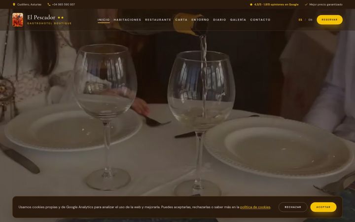 Posnetek zaslona elpescadorcudillero.es