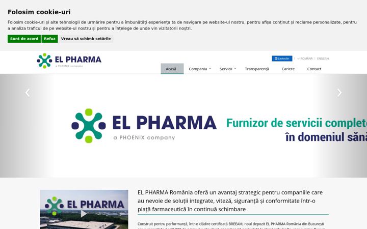 Екранна снимка на elpharma.ro
