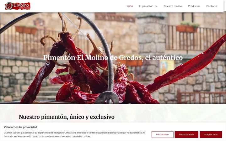 Screenshot of elpimenton.com