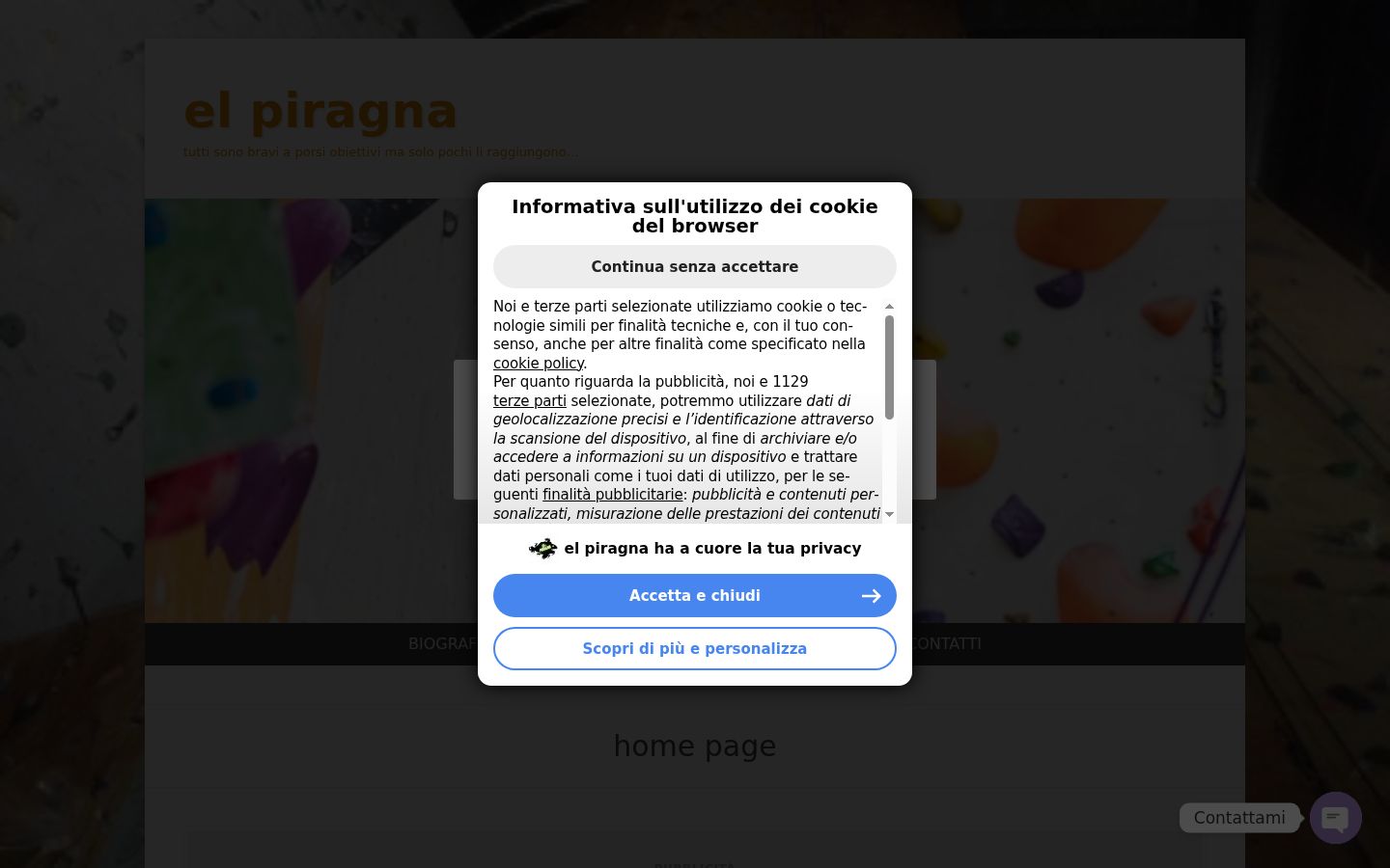Snimka zaslona bannera za privolu prikazanog prije bilo kakve interakcije