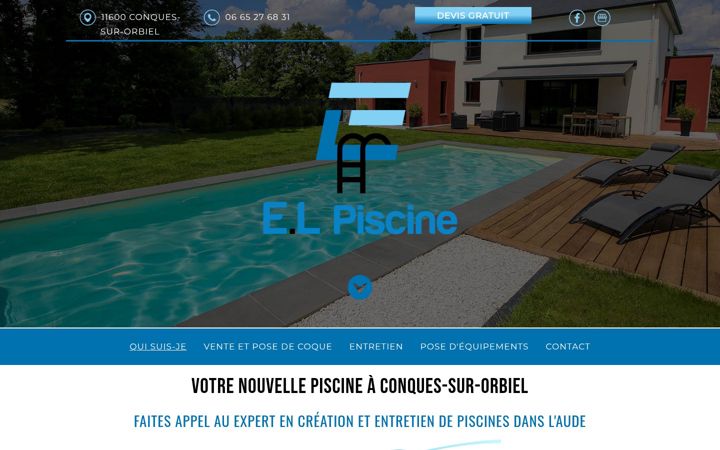 Screenshot of elpiscine.fr