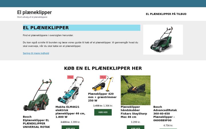 Screenshot di elplaeneklipper.dk
