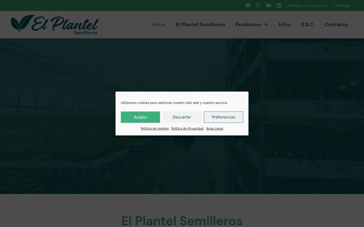 Screenshot of elplantelsemilleros.com