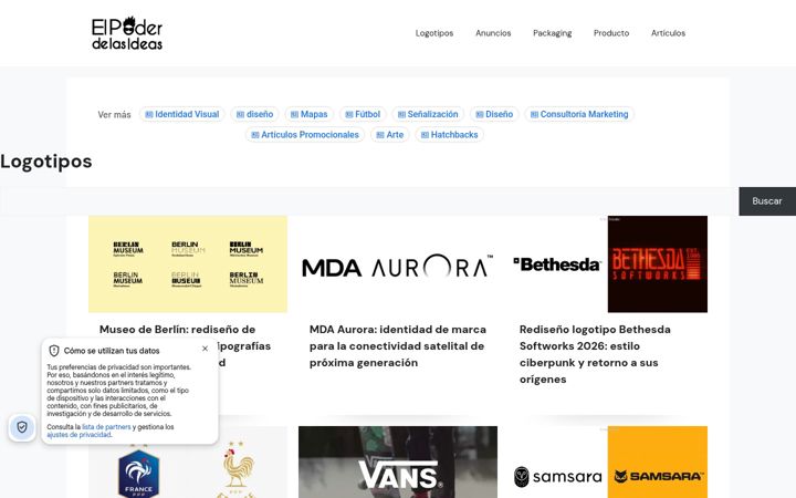Screenshot of elpoderdelasideas.com