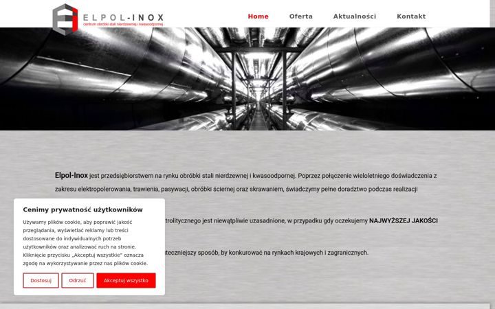 Screenshot of elpol-inox.pl