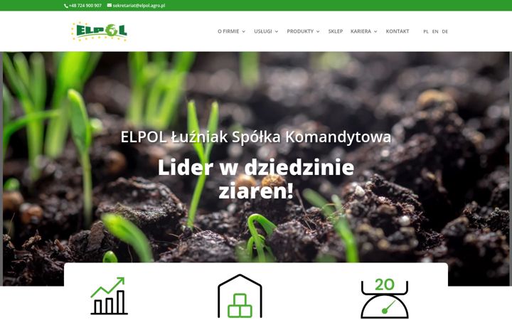 Snímek obrazovky elpol.agro.pl