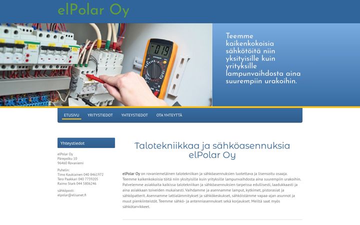 Screenshot di elpolar.fi