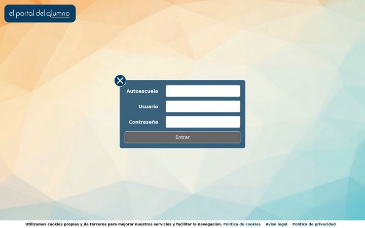 Screenshot of elportaldelalumno.com