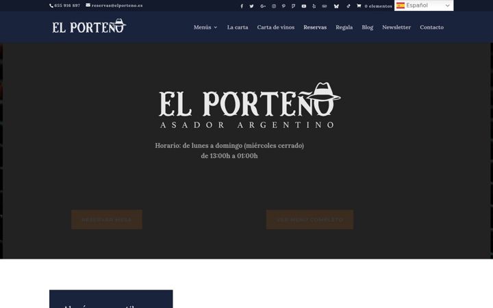 Posnetek zaslona elporteno.es