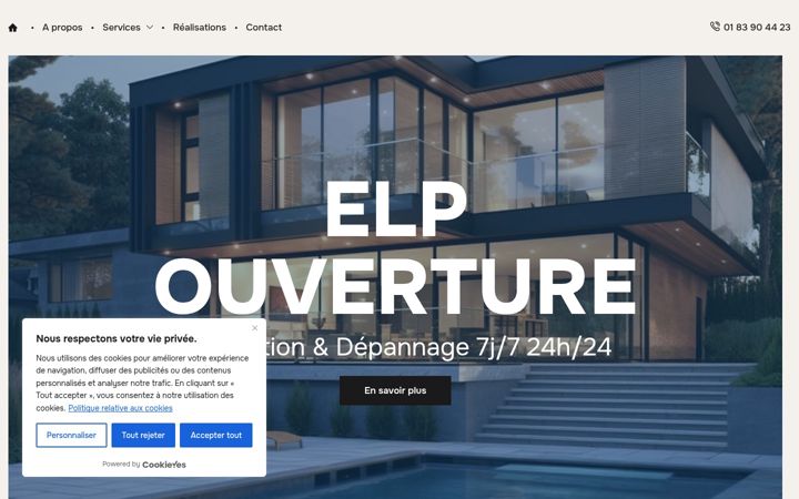 Screenshot of elpouverture.fr