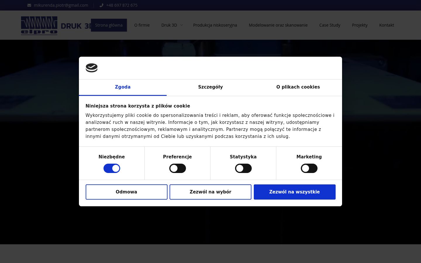 Snímek obrazovky baneru souhlasu zobrazeného před jakoukoli interakcí