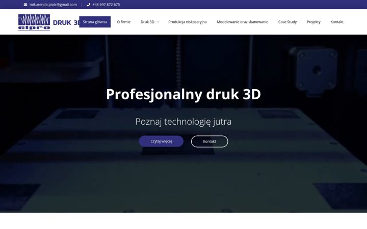 Snímek obrazovky elprodruk3d.pl