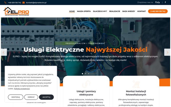 Screenshot of elproelectro.pl