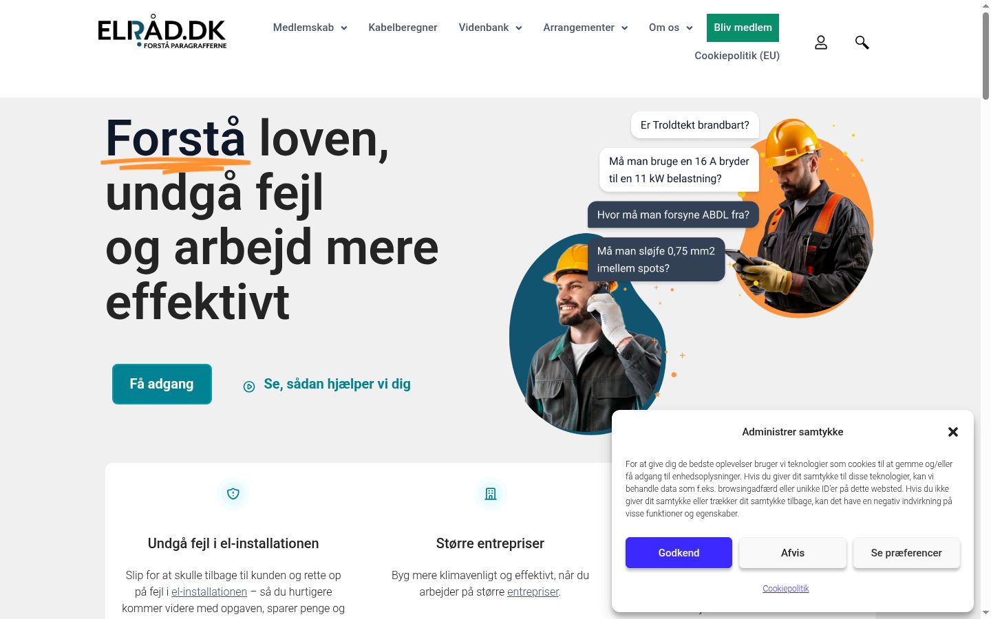 Screenshot tal-banner tal-kunsens muri qabel kwalunkwe interazzjoni