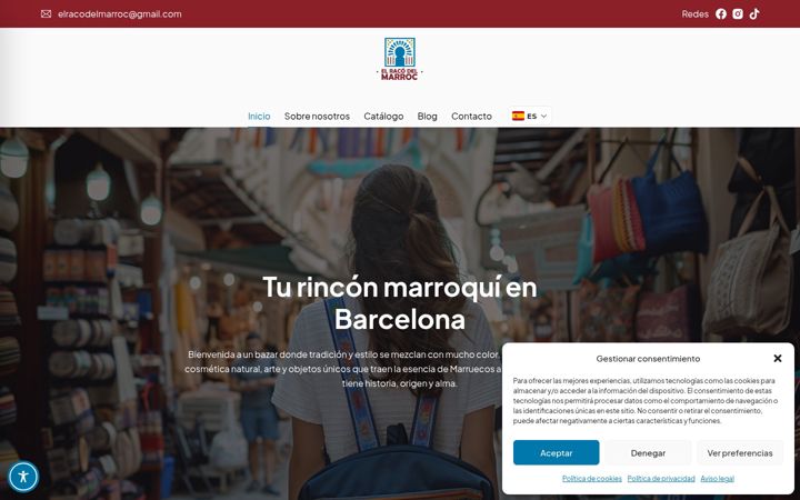 Screenshot of elracodelmarroc.com