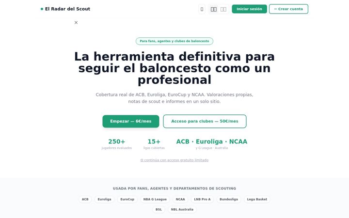 Screenshot of elradardelscout.com