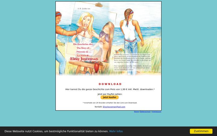 Screenshot of elrayjoyceman.de