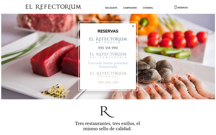 Screenshot of elrefectorium.es
