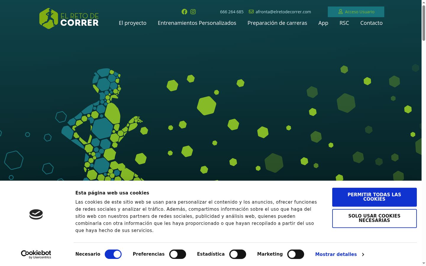 Capture d'écran de la bannière de consentement affichée avant toute interaction