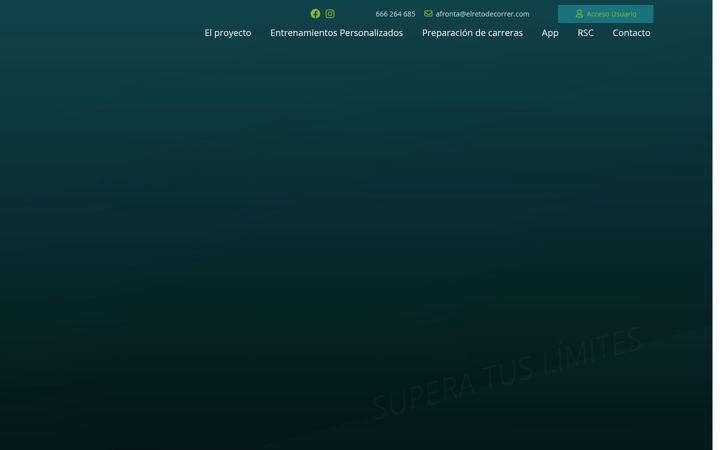 Screenshot of elretodecorrer.com
