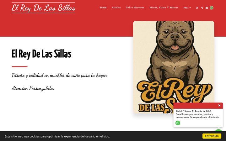 Screenshot of elreydelasillas.com