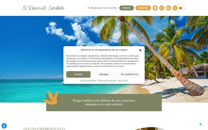 Screenshot of elrinconcitocaribeno.com