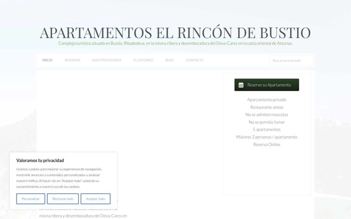 Screenshot of elrincondebustio.com