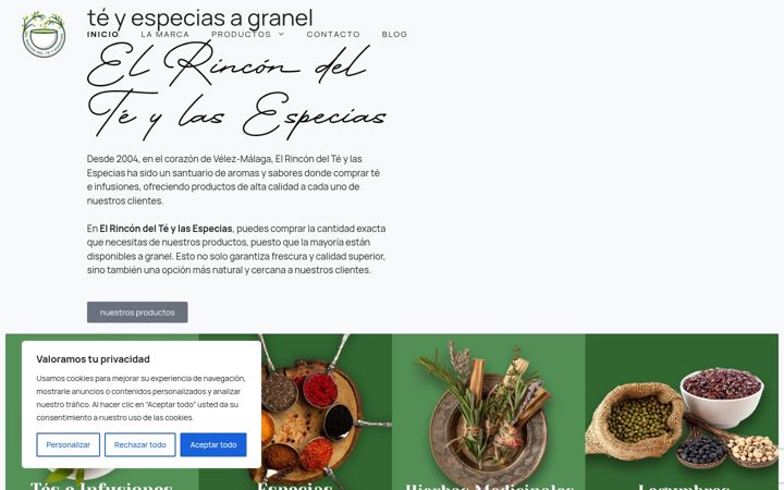 Screenshot of elrincondelteylasespecias.com