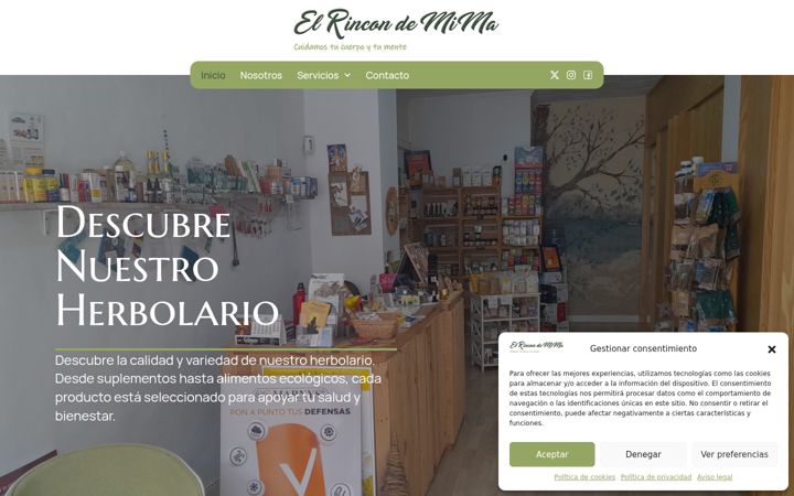 Screenshot of elrincondemima.es