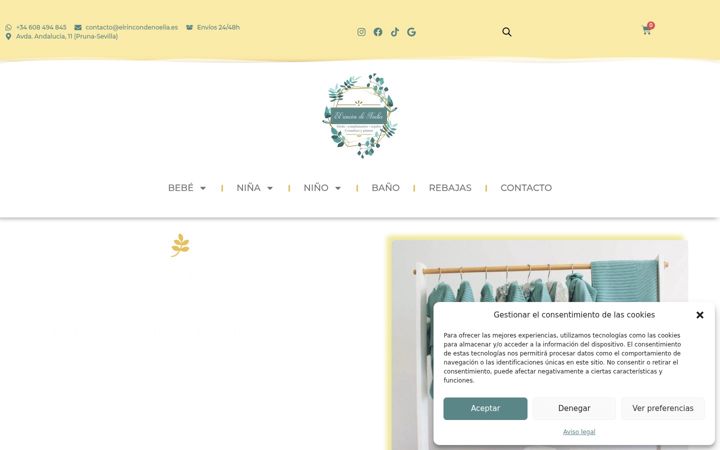 Screenshot of elrincondenoelia.es