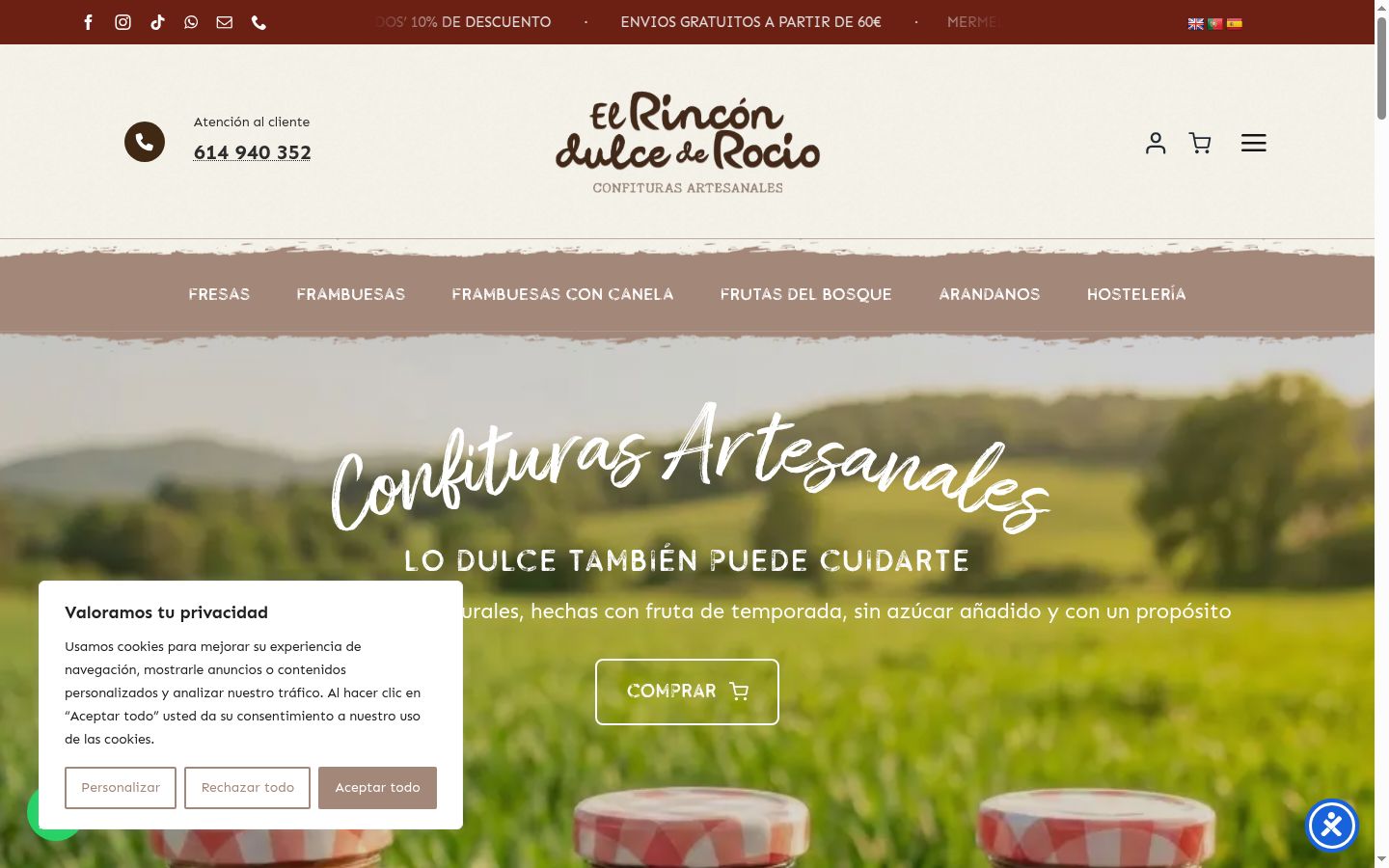 Screenshot tal-banner tal-kunsens muri qabel kwalunkwe interazzjoni