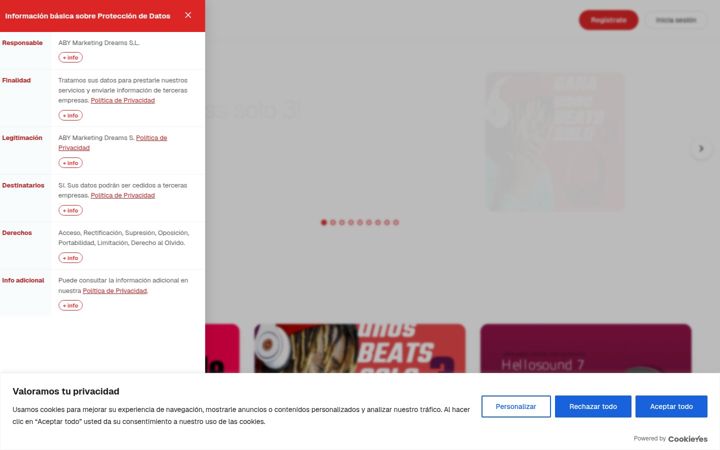 Screenshot of elrincononline.com
