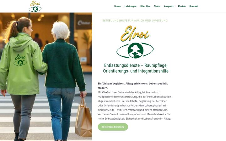 Képernyőkép: elroi-betreuung.de